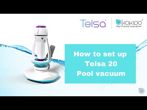 Load and play video in Gallery viewer, Telsa 20 Power Blade Rechargeable Pool Spa Hot Tub Vacuum with Pole