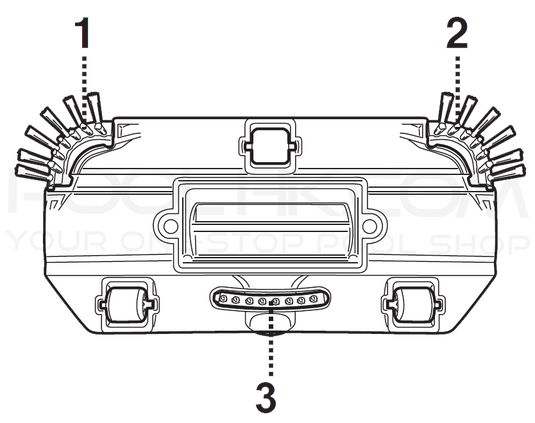 Bottom Brush & Side Brush (Left & Right Set of 3) for VOLTERA 55