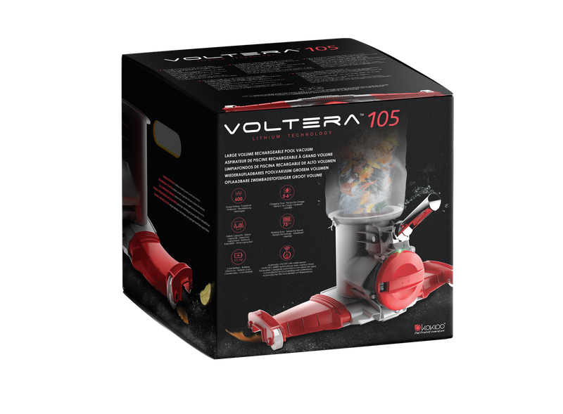 Load image into Gallery viewer, VOLTERA™ 105 Extra Wide Heavy-Duty Rechargeable Pool Vacuum Kokido
