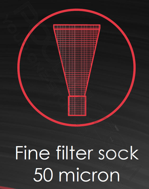 Fine Filter Stock with filter cone Cover for Voltera 55 (EV55)