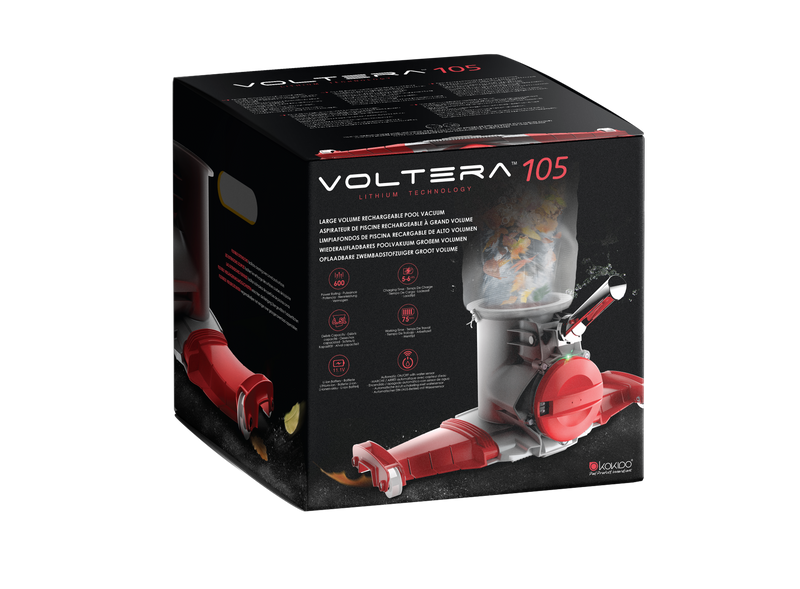 Load image into Gallery viewer, VOLTERA™ 105 Extra Wide Heavy-Duty Rechargeable Pool Vacuum Kokido
